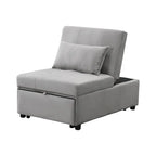 Folding Ottoman Sofa Bed-Gray