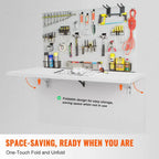 Floating Wall Mount Desk, Foldable Table for Home or Office