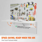 Floating Wall Mount Desk, Foldable Table for Home or Office