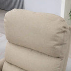 Fauteuil inclinable électrique pour personnes âgées, réglable en tissu, avec télécommande et poches latérales
