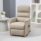 Fauteuil inclinable électrique pour personnes âgées, réglable en tissu, avec télécommande et poches latérales