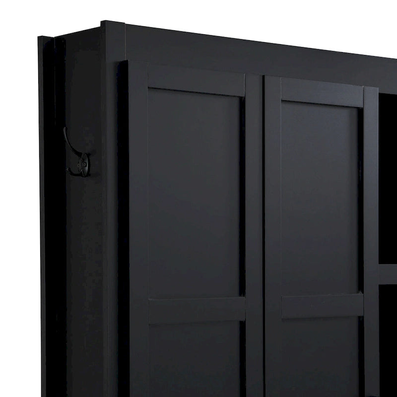 Farmhouse-Style 4-in-1 Hall Tree with Mudroom Bench by