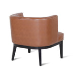 Fabric or Faux Leather Tufted Accent Chair