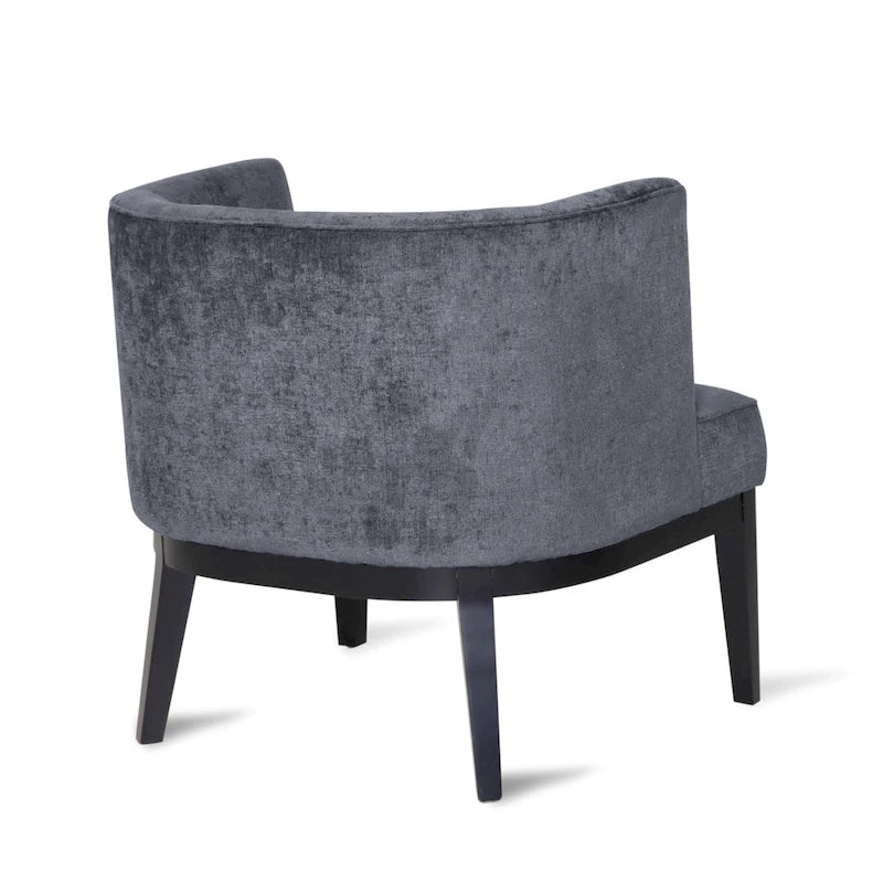 Fabric or Faux Leather Tufted Accent Chair