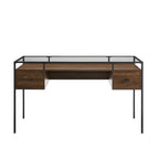 56-inch Glass Top Writing Desk
