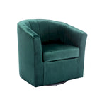 Velvet Upholstery Swivel Accent Club Chair