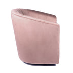 Velvet Upholstery Swivel Accent Club Chair