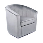 Velvet Upholstery Swivel Accent Club Chair