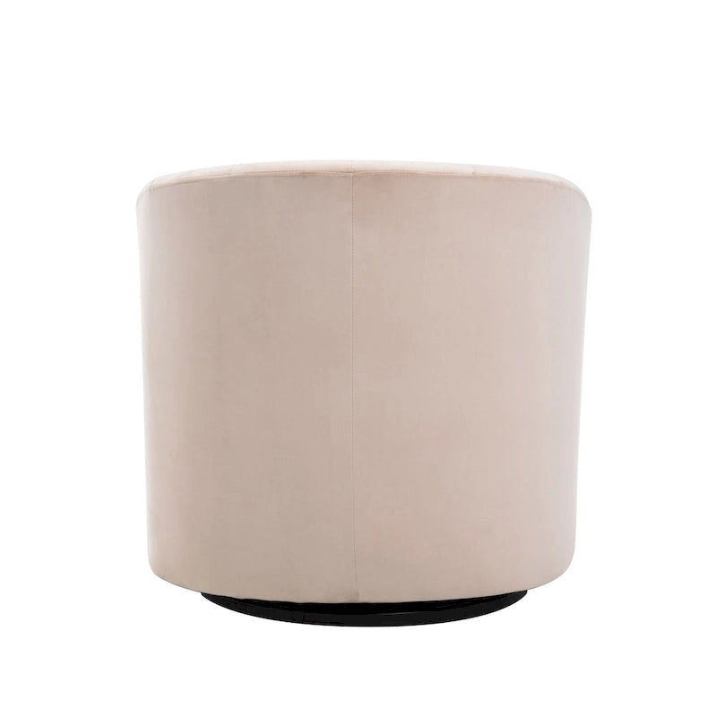 Velvet Upholstery Swivel Accent Club Chair