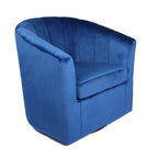 Velvet Upholstery Swivel Accent Club Chair