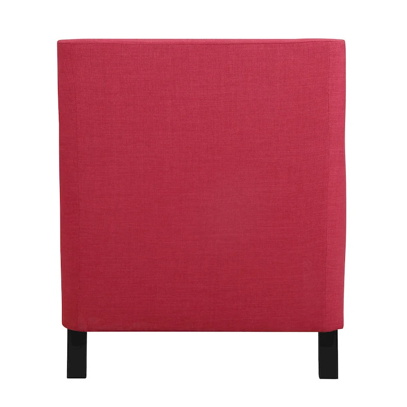 Accent Armchair with Chrome Nailhead Trim