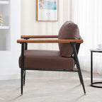 Fauteuil simple et confortable rembourré pour salon
