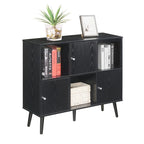 Cube Organizer Sideboard Console Table with 3 Cubbies and 3 Cabinets