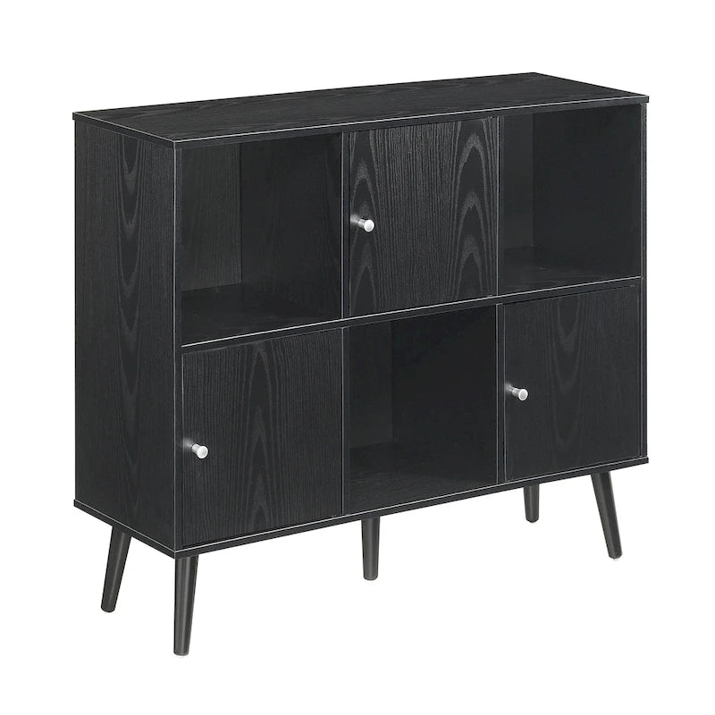 Cube Organizer Sideboard Console Table with 3 Cubbies and 3 Cabinets