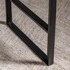 36W Mango Wood & Metal Standing Desk