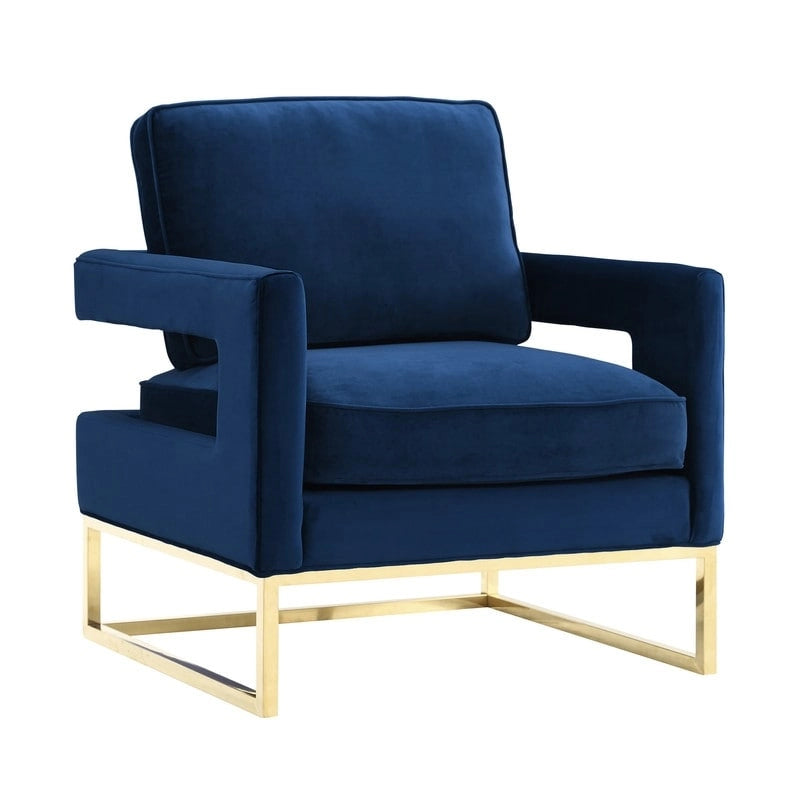 Navy Velvet Chair