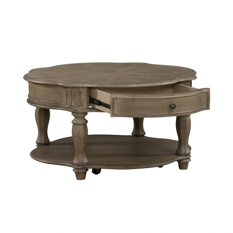 Table basse ronde Weathered Bisque