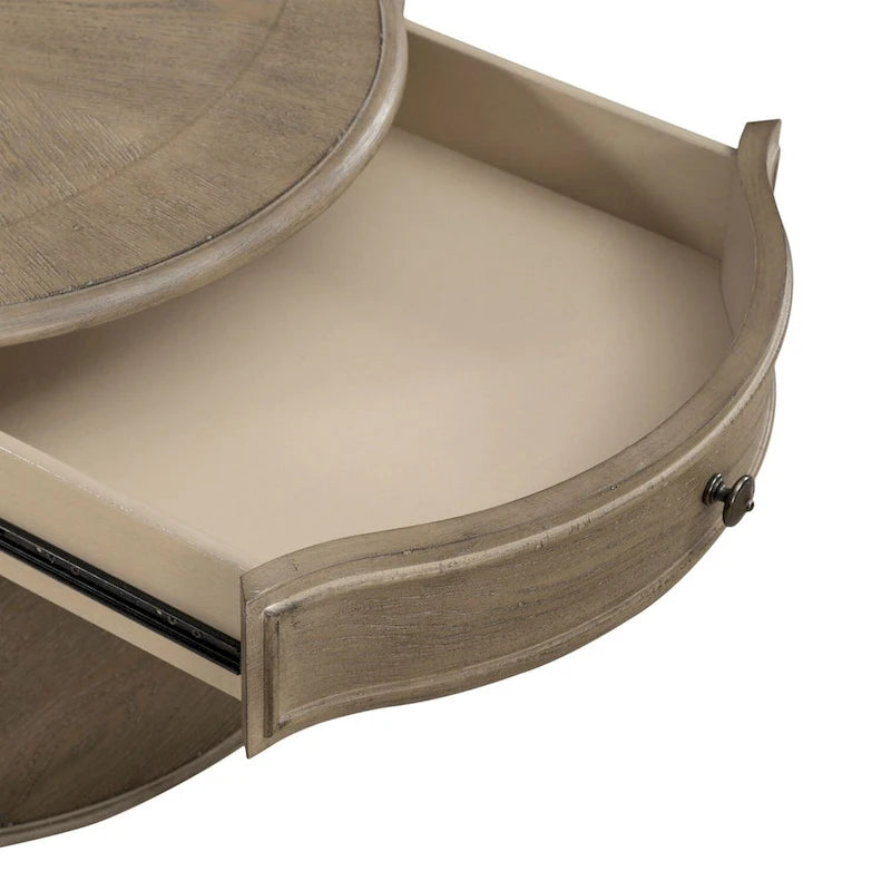 Table basse ronde Weathered Bisque