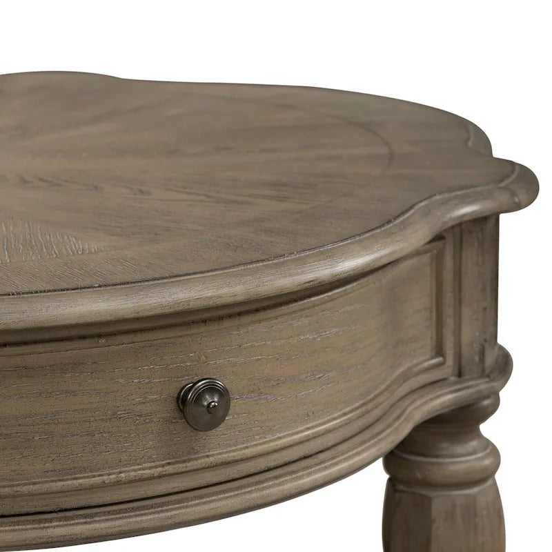 Table basse ronde Weathered Bisque
