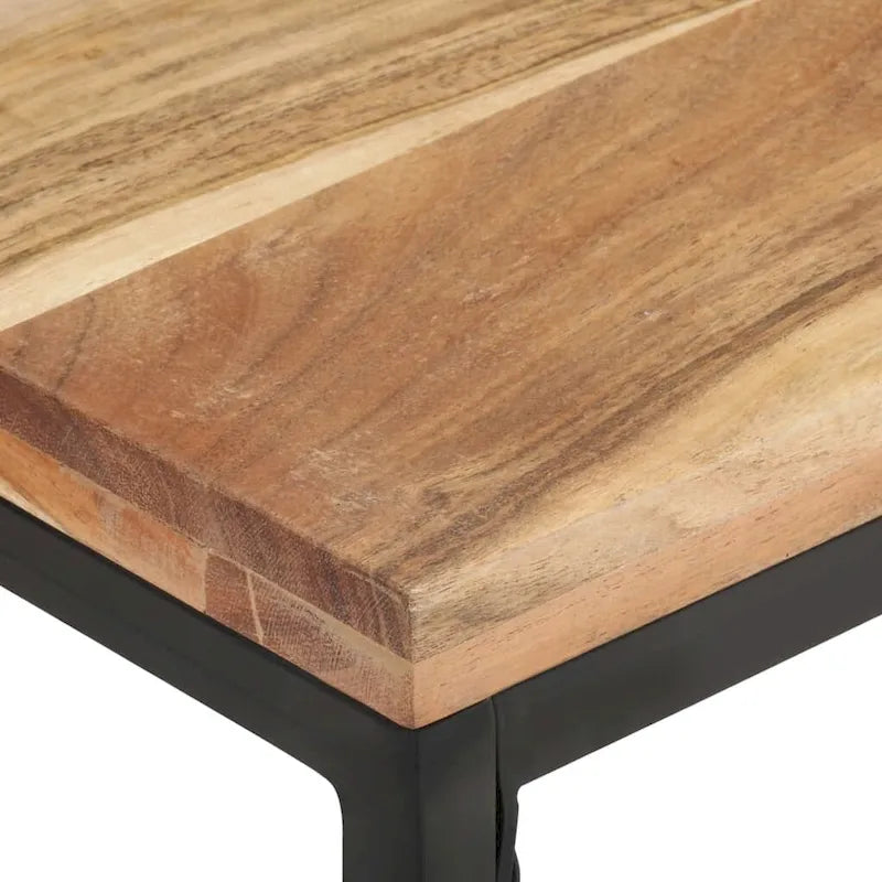 Coffee Table 43.3x23.6x13.8 Solid Acacia Wood - 43.3 x 23.6 x 13.8