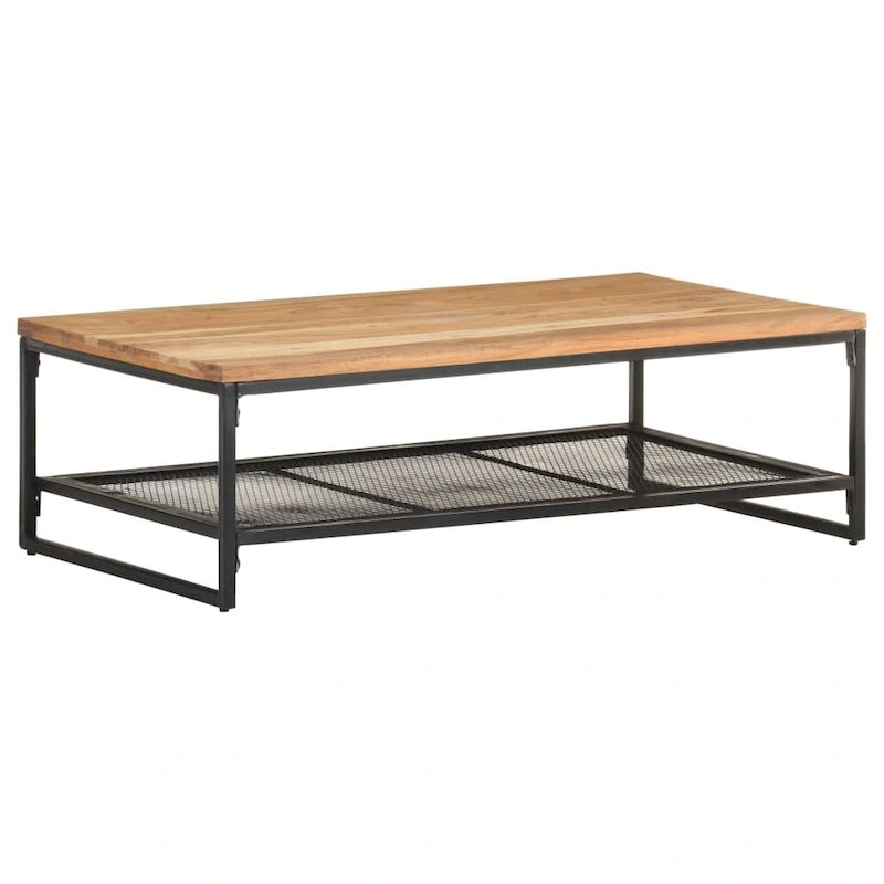 Coffee Table 43.3x23.6x13.8 Solid Acacia Wood - 43.3 x 23.6 x 13.8