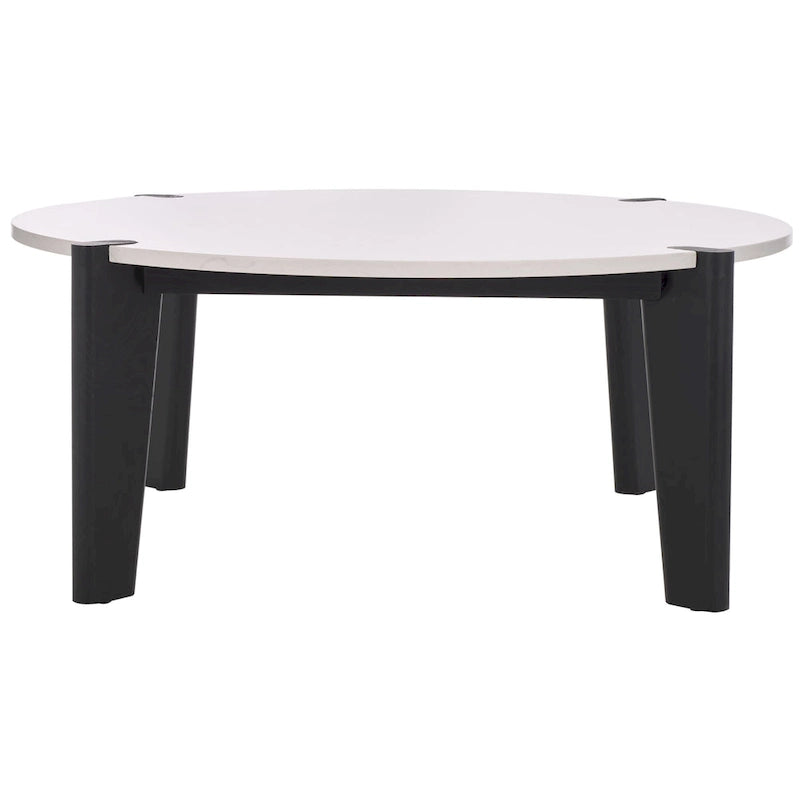 Marble Top Round Coffee Table - 40 In. W x 40 In. D x 16 In. H - 40W x 40D x 16H
