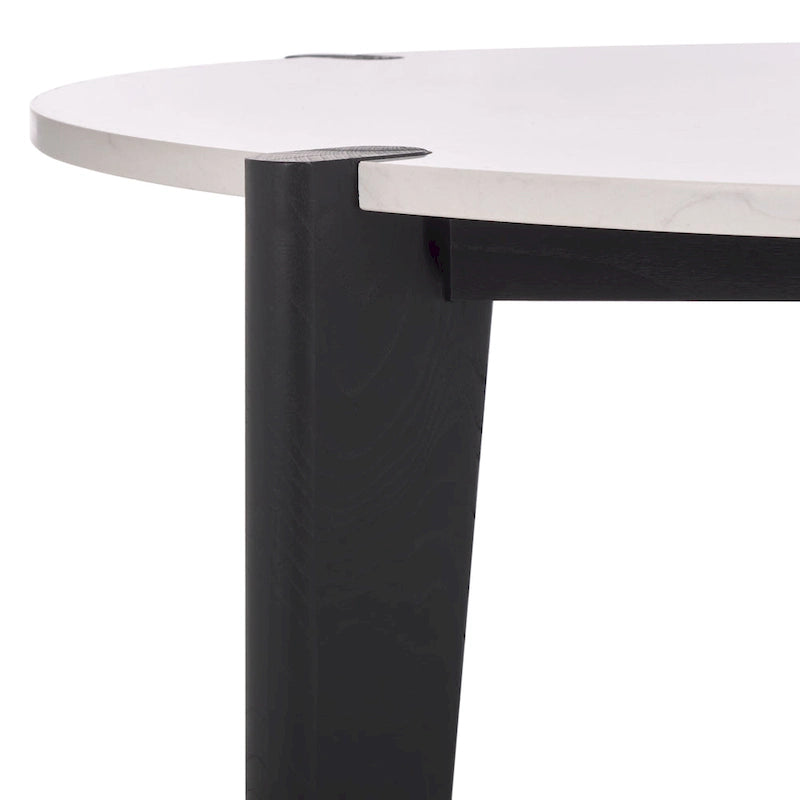 Marble Top Round Coffee Table - 40 In. W x 40 In. D x 16 In. H - 40W x 40D x 16H