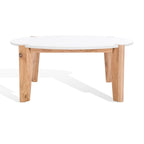 Marble Top Round Coffee Table - 40 In. W x 40 In. D x 16 In. H - 40W x 40D x 16H