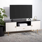 Meuble TV multimédia - 54 L x 15,7 P x 19,7 H - 54Lx16Px20H