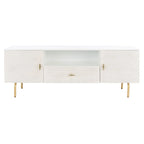 Meuble TV multimédia - 54 L x 15,7 P x 19,7 H - 54Lx16Px20H