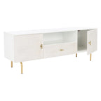 Meuble TV multimédia - 54 L x 15,7 P x 19,7 H - 54Lx16Px20H