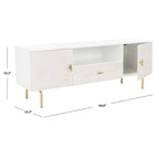 Meuble TV multimédia - 54 L x 15,7 P x 19,7 H - 54Lx16Px20H