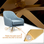 Fauteuil Club Pivotant en Cuir PU, Fauteuil de Salon, Fauteuil d'Appoint Rembourré