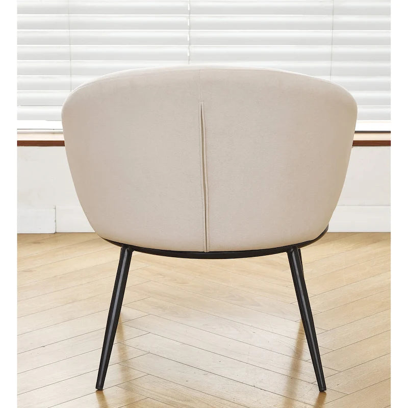 Mid Century Velvet Upholstered Living Room Accent Chair