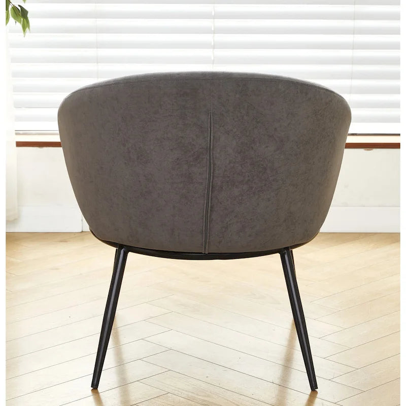 Mid Century Velvet Upholstered Living Room Accent Chair