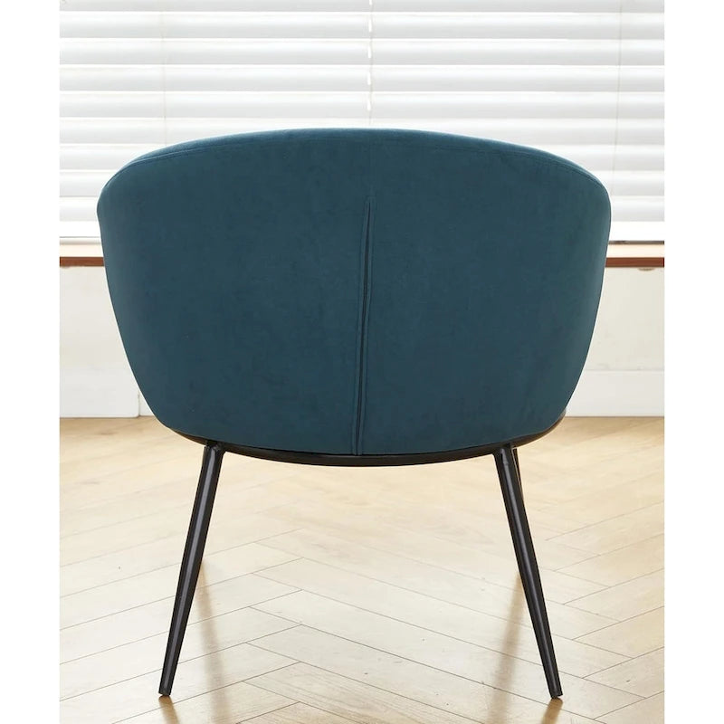 Mid Century Velvet Upholstered Living Room Accent Chair