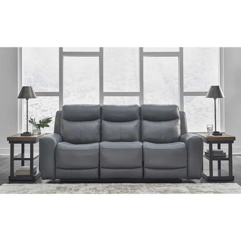  Mindanao Steel Power Reclining Sofa - 89W x 42D x 43H