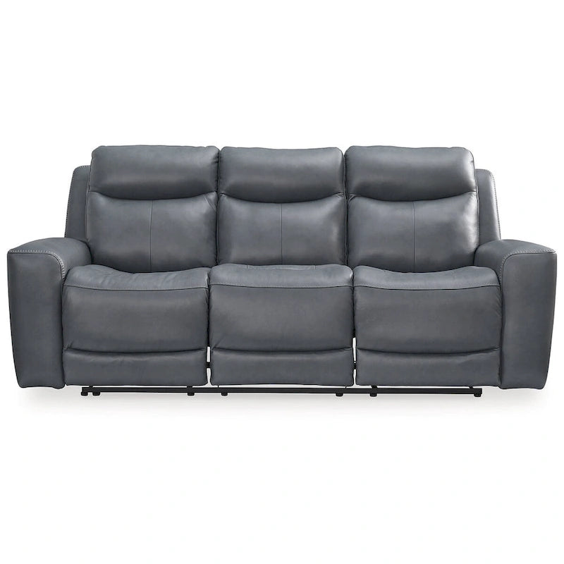Steel Power Reclining Sofa - 89W x 42D x 43H