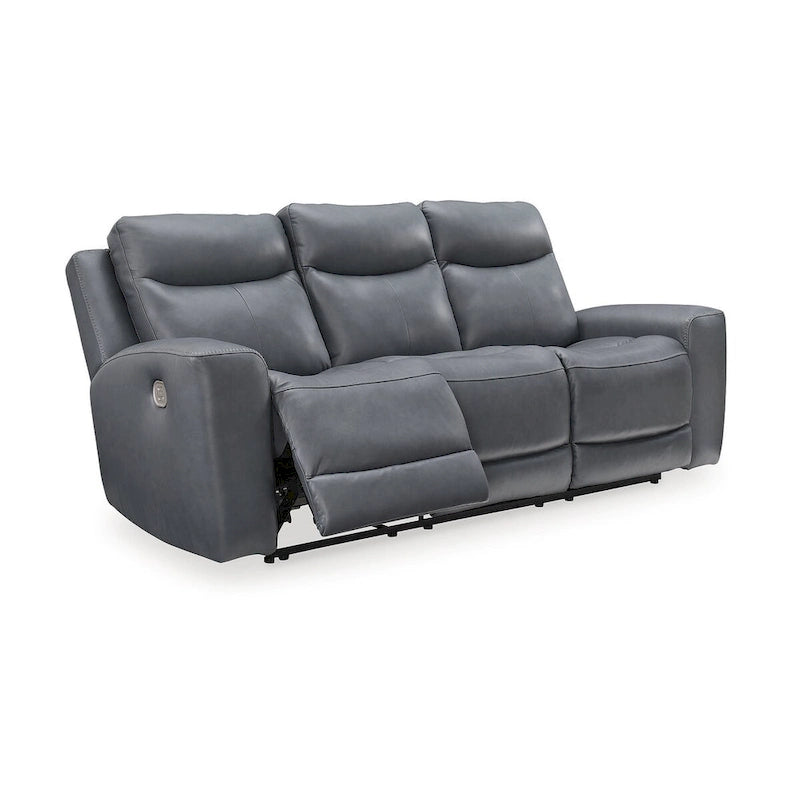 Steel Power Reclining Sofa - 89W x 42D x 43H