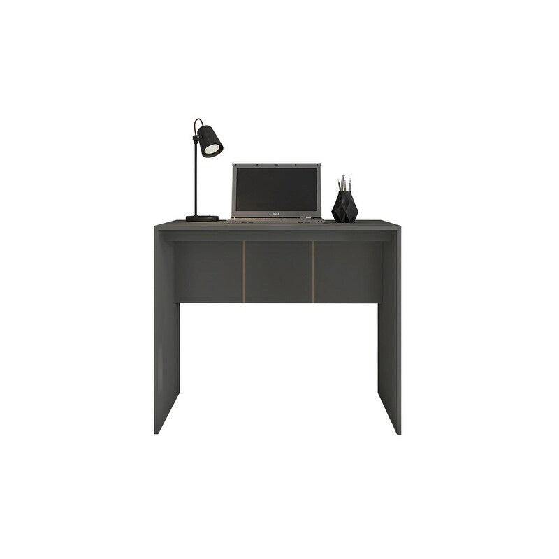 Modern Computer Desk 35 in Wide Home Office Desk Furniture for Small Spaces Minimalist Design Compact PC Laptop Study Table