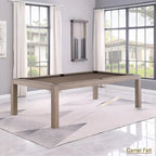 GreyWash Ash 7ft Billiard Slate Pool Table with Dining Top