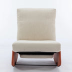 Fauteuil à bascule inclinable moderne, fauteuil à bascule confortable pour chambre de bébé avec repose-pieds, fauteuil de lecture d'appoint, fauteuil de salon rembourré