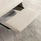 Fauteuil à bascule inclinable moderne, fauteuil à bascule confortable pour chambre de bébé avec repose-pieds, fauteuil de lecture d'appoint, fauteuil de salon rembourré