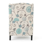 Fauteuils inclinables en tissu traditionnel avec bord clouté par
