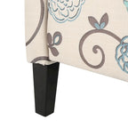Fauteuils inclinables en tissu traditionnel avec bord clouté par