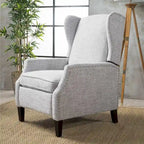 Fauteuils inclinables en tissu traditionnel avec bord clouté par