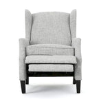 Fauteuils inclinables en tissu traditionnel avec bord clouté par