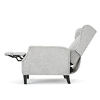Fauteuils inclinables en tissu traditionnel avec bord clouté par