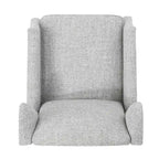 Fauteuils inclinables en tissu traditionnel avec bord clouté par