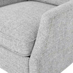 Fauteuils inclinables en tissu traditionnel avec bord clouté par